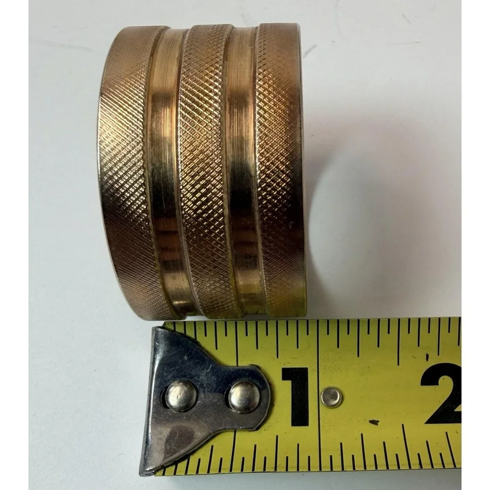Round Brass Napkin Rings Vintage Home Decor Set Of 8